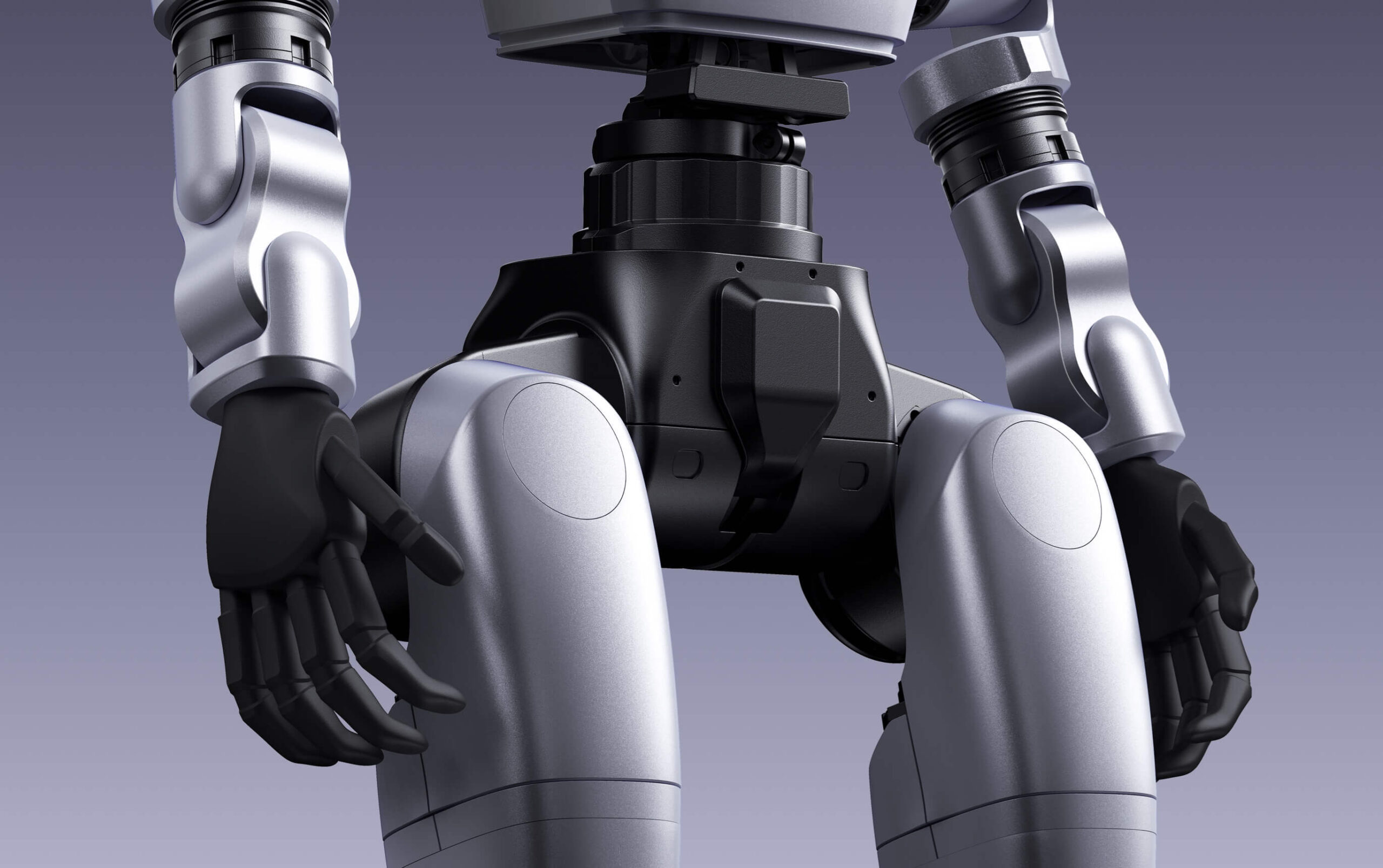 Unitree G1 torso and hands detail — official photo from Unitree